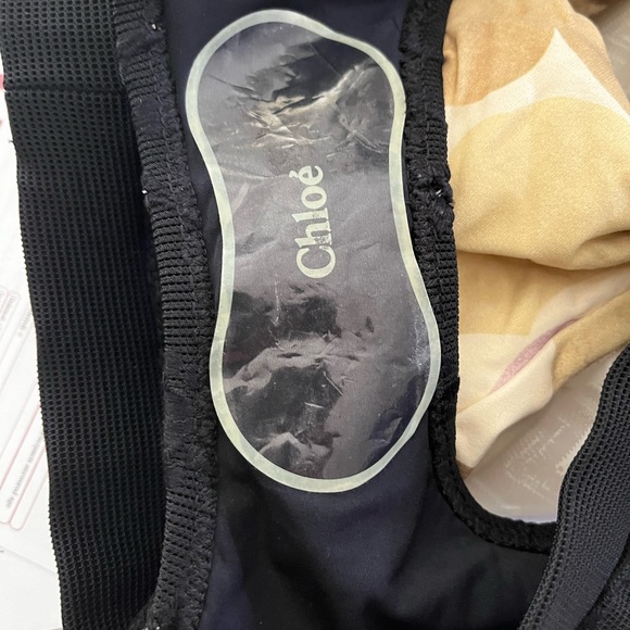 Chloe black embroidered bikini swimsuit set 42/ 06 New - Picture 14 of 14